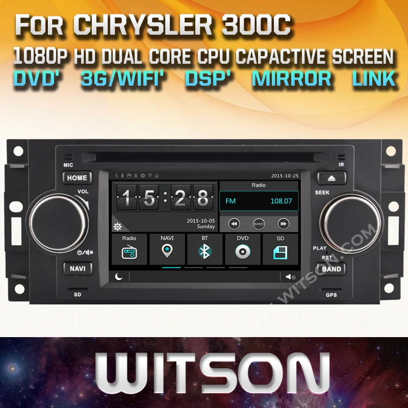 WITSON заводская цена! Автомобильный dvd плеер для CHRYSLER 300C gps навигация Авто sat навигатор-радио Bluetooth зеркальная поверхность подключение+ TPMS+ DVR+ wifi