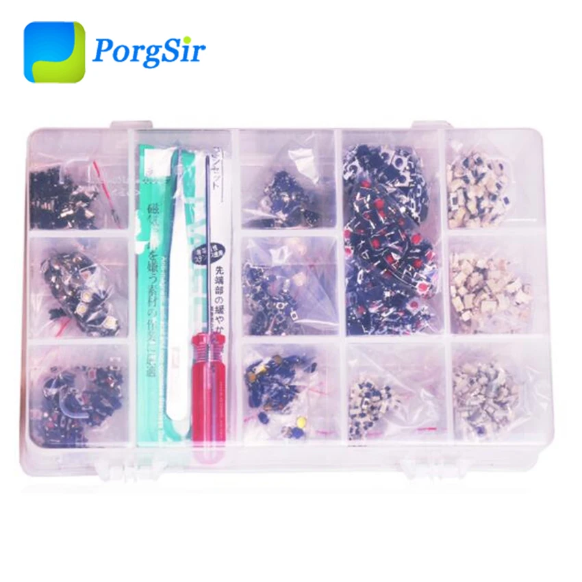 

13 Types Common Micro Switches for Car Key Remote Fob Repair each type 100 pieces - total 1300 pieces
