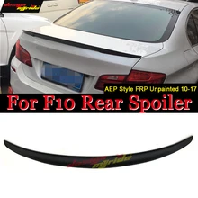 Fits For BMW F10 wing Spoiler Performance 2010-2017 5 Series Sedan F10 FRP Unpainted P style M5 Rear Trunk Wings car styling Fits For BMW F10 wing Spoiler Performance 2010-2017 5 Series Sedan F10 FRP Unpainted P style M5 Rear Trunk Wings car styling