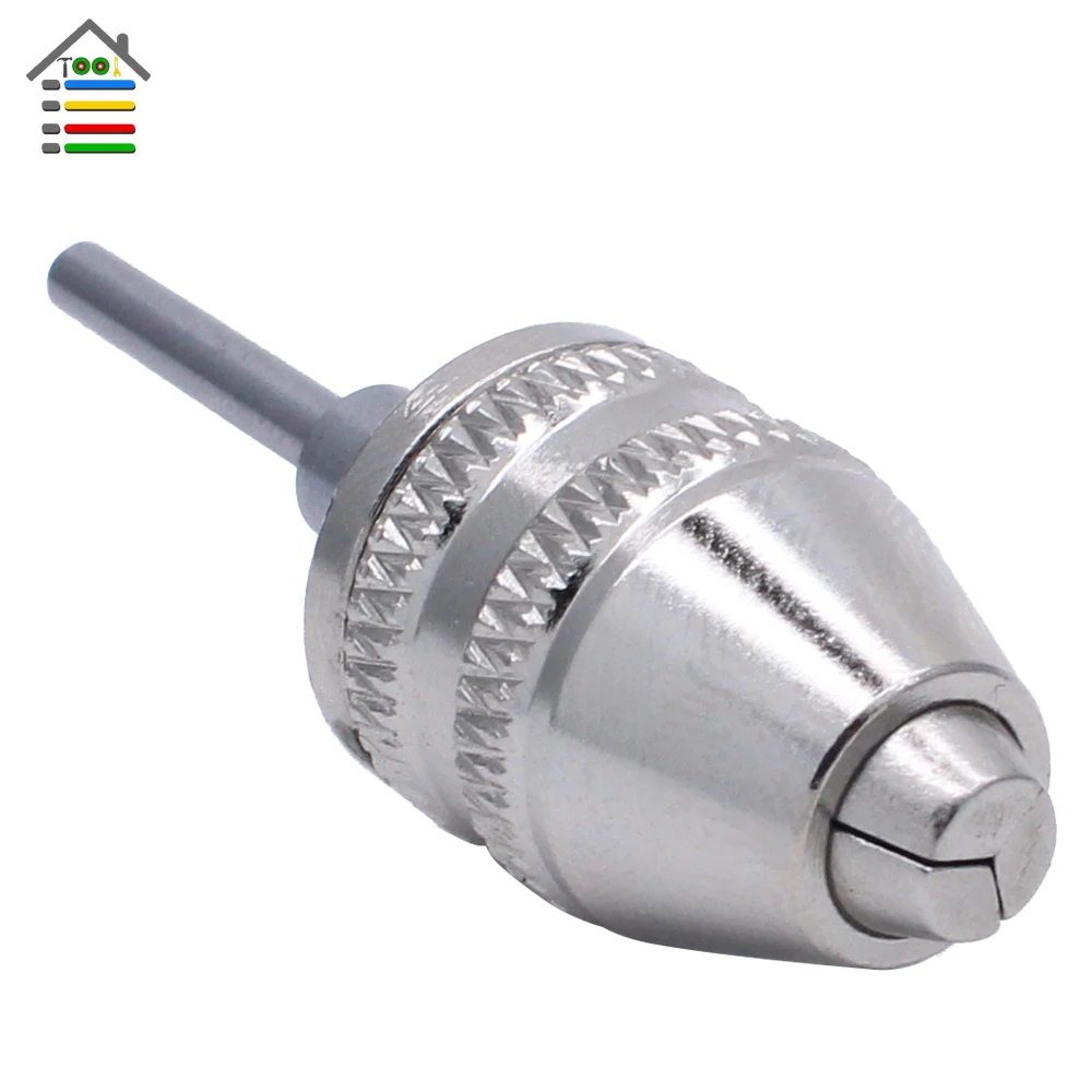 

Mini Keyless Chuck Drill Quick Change Adapter Driver 3mm shaft Capacity 0-4mm For Electric Motor Grinder Dremel Rotary Tools
