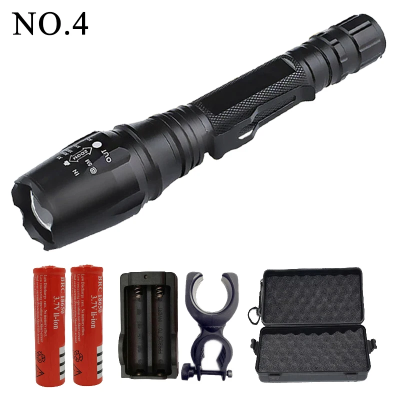 NO.4 Litwod Z30P75S 50000 люмен XLamp XHP70.2 самый мощный фонарик usb Zoom СВЕТОДИОДНЫЙ Фонарь XHP50.2 18650 перезаряжаемый аккумулятор для охоты - Испускаемый цвет: NO.4