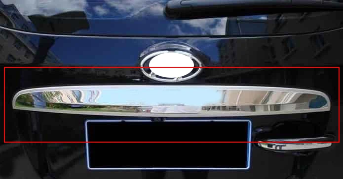 

For HYUNDAI Santa Fe Stainless Steel Rear Trunk Lid Cover Trim 2010 2011 2012