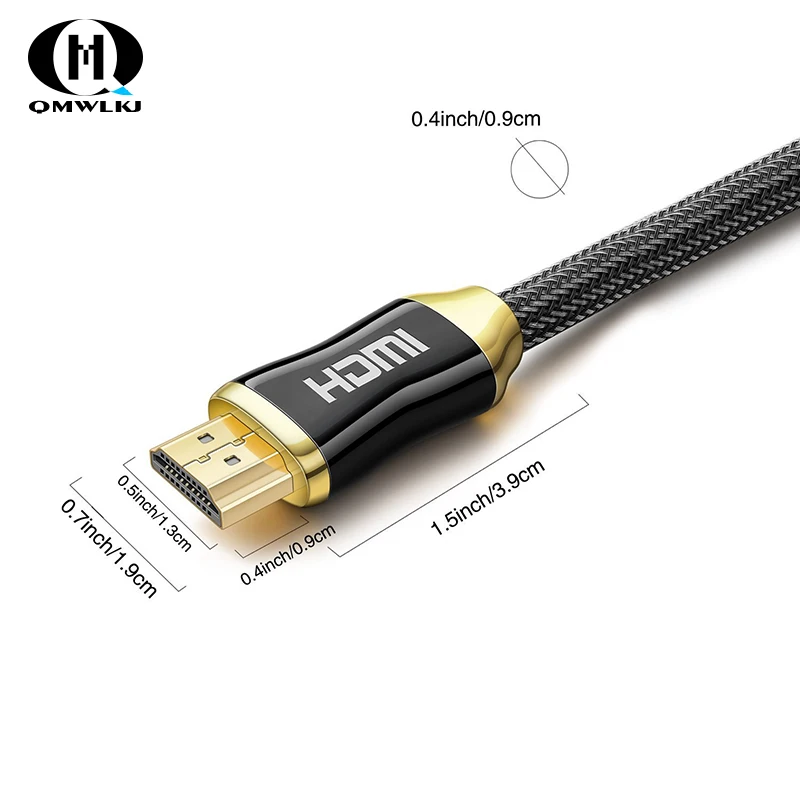 

High-Strength Braided HDMI Cables 2.0b Ultra-HD (UHD) 4K 1080P HDTV 18Gbs with Audio HDMI Cable to HDMI 1M 1.5M 2M 3M 5M 10M