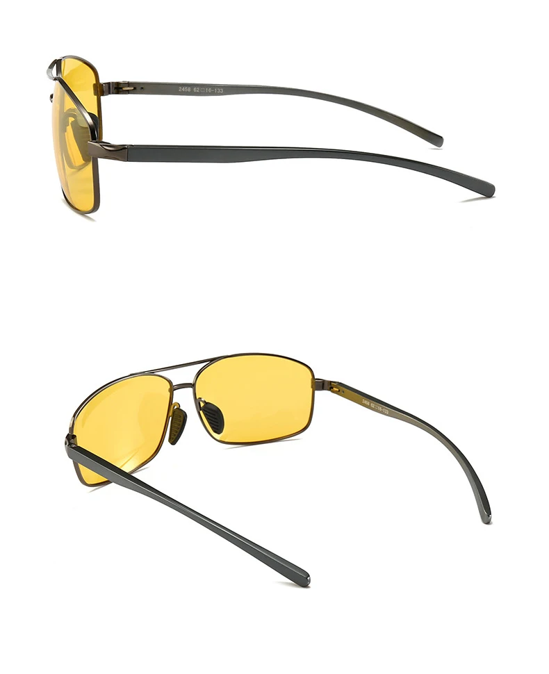 Поляризованный фотохромный очки ночного видения для вождения Алюминий магниевого сплава солнцезащитные очки, день и ночь желтые линзы очки L3