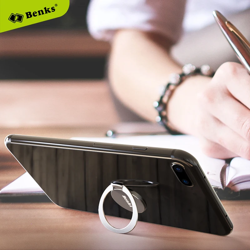 Benks Universal 360 Degree Metal Finger Ring Holder For Samsung Galaxy S8 S9 Plus Xiaomi Mi6 Phone Stand Holder For iPhone X 8 7 Benks Universal 360 Degree Metal Finger Ring Holder For Samsung Galaxy S8 S9 Plus Xiaomi Mi6 Phone Stand Holder For iPhone X 8 7
