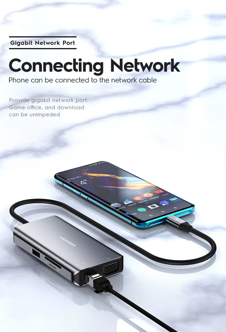 USB C To HDMI VGA Audio Adapter (5)