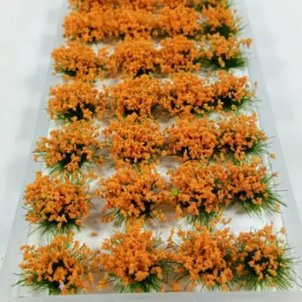 Миниатюрные цветы и растения, позиционная платформа, реконструкция материалов 28 шт./упак. военный вариант - Цвет: Оранжевый