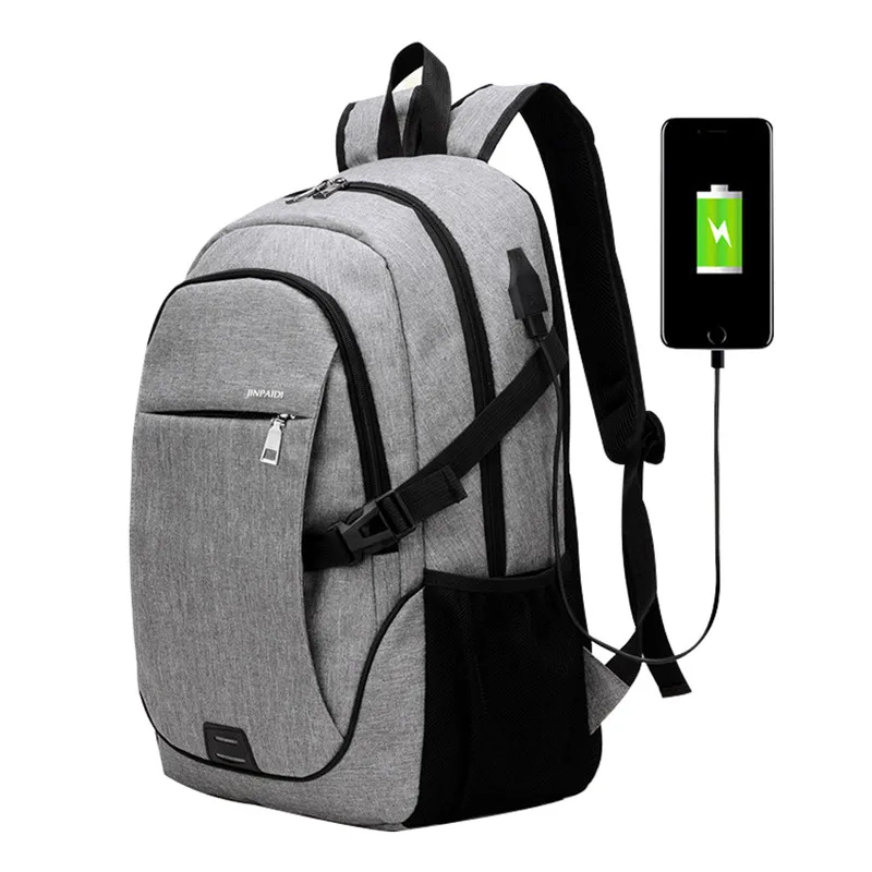 Мужской рюкзак adputent, сумка для ноутбука, бренд 15,6 дюймов, ноутбук Mochila, мужской водонепроницаемый рюкзак, школьный рюкзак# N - Цвет: gray