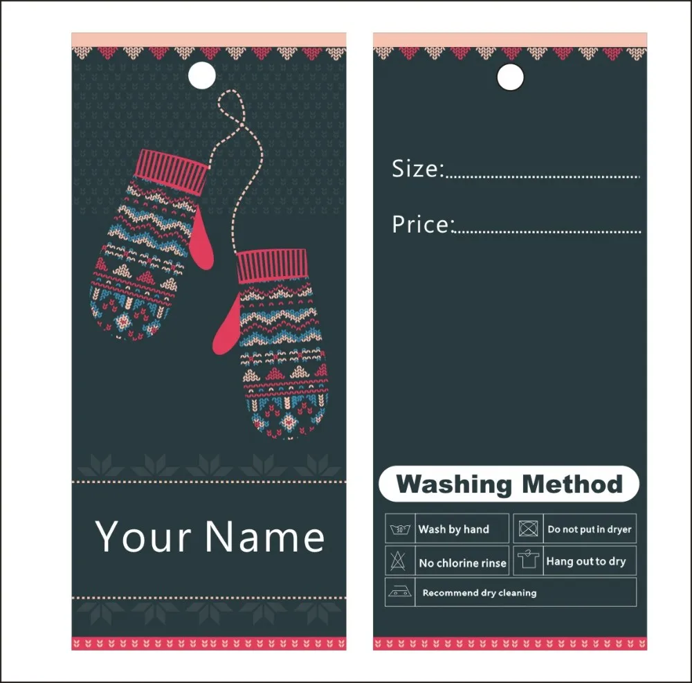 500pcs custom print hang tags price label general template 010