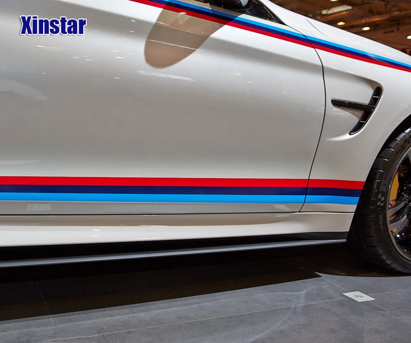 1 Набор M Power Performance Автомобильная дверная наклейка для BMW F30 F10 E60 E90 E46 X1 X3 X4 X5