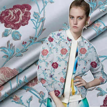 

145m wide 430g/m custom high-grade three-dimensional jacquard brocade fabric is very fashionable windbreaker fabric