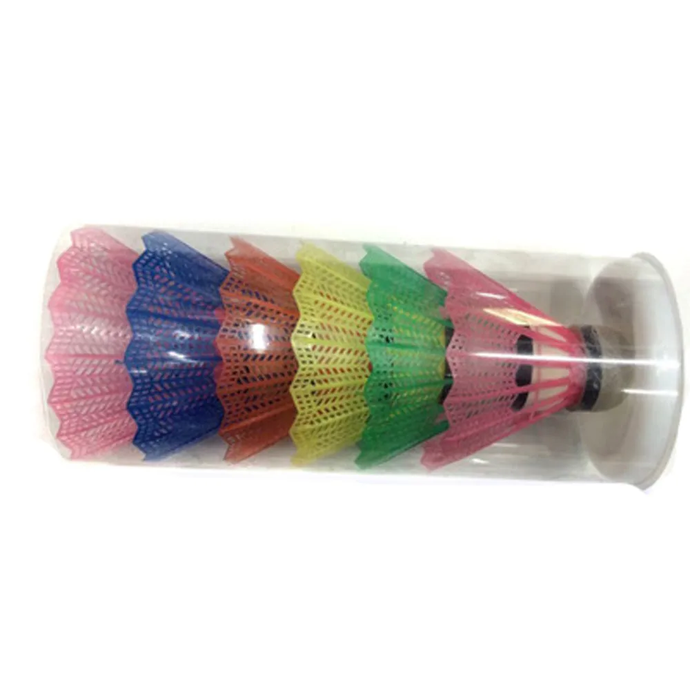 Multicolor 6 piezas ejercicio de entrenamiento de espuma de Nylon bola volantes de Nylon de bádminton juego deporte estabilidad precio más bajo Multicolor 6 piezas ejercicio de entrenamiento de espuma de Nylon bola volantes de Nylon de bádminton juego deporte estabilidad precio más bajo