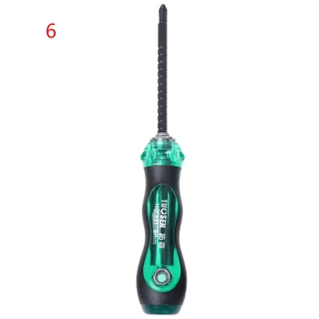 

TOOZO 3/5/6" Mini Ratchet Screwdriver Cr-V Dual-end Slotted Cross Household Hand Tool