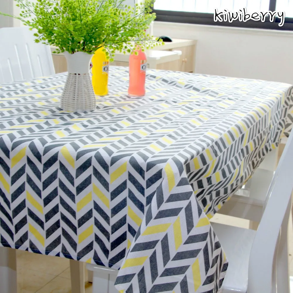 

Cartoon Cats Tablecloth Cotton Linen Dinner Table Cloth Cute Thicken Dust-proof Table Cover For Home Decoration