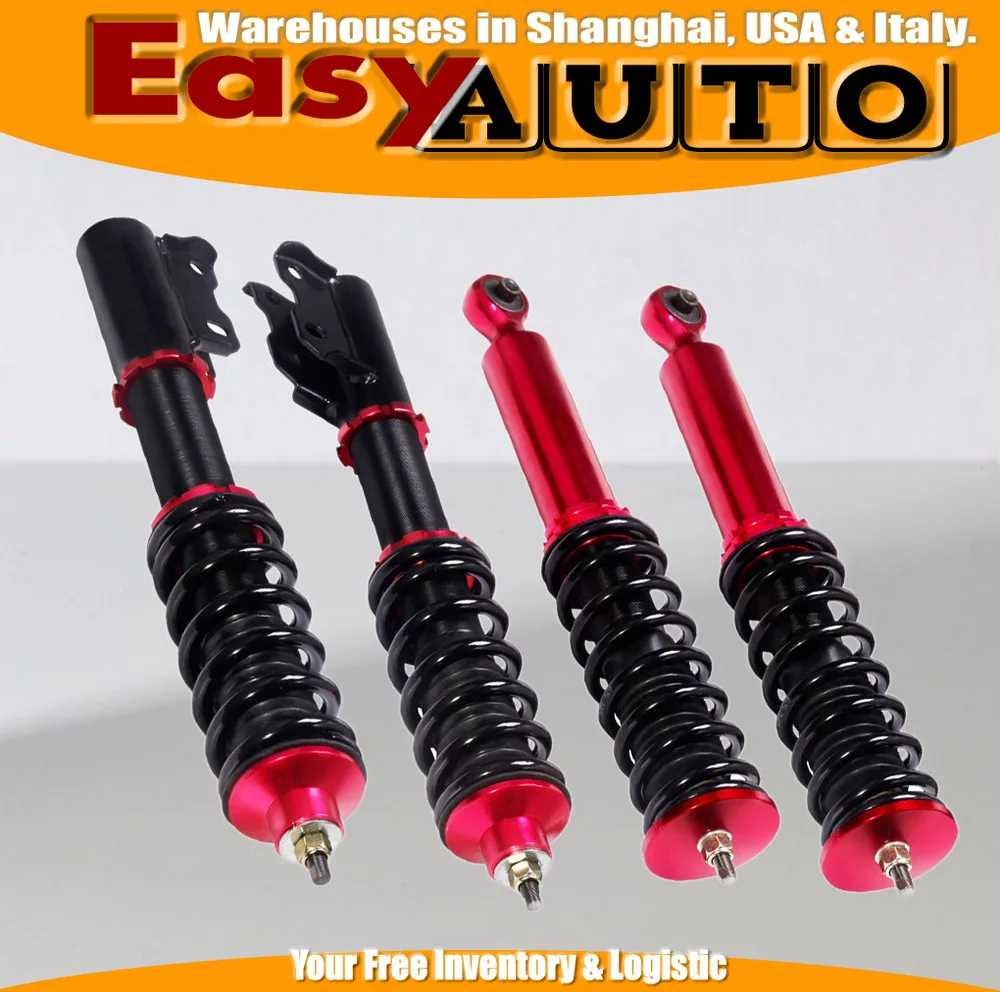 

NON adjustable full coilover suspension kits for 85-98 red V*W Go*f Jet*a 2 3 MK2 3 / 88-95 Pas*at