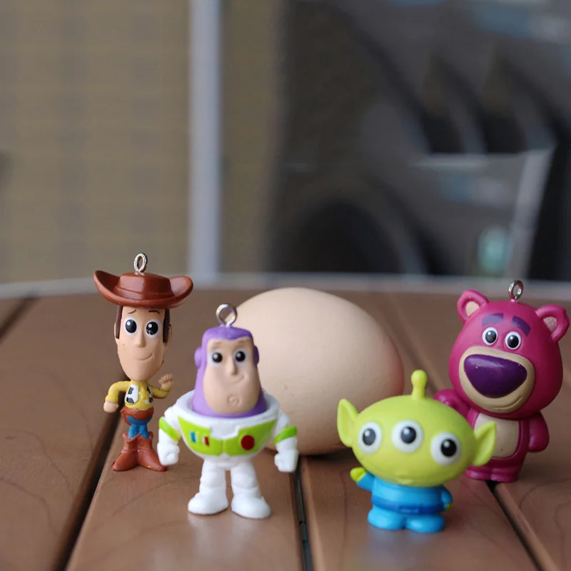

Disney 4pcs Toy Story 3 Anime Figures Woody Buzz Lightyear Green Aliens PVC Action Figure Model Toy Kids Toys for Children A90