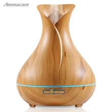 400 мл эфирное масло диффузор для ароматерапии с пультом дистанционного управления Управление древесины 7 цветов светодиодные лампы для дома и распылением ароматического масла