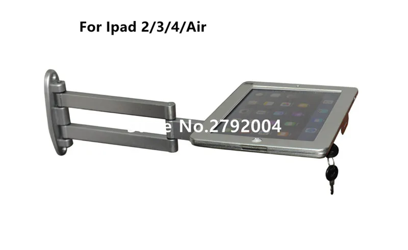 Almofada de Bloqueio de Exibição de Segurança Suporte para Ipad Elástica Portátil Flexível Ipad Wall Mount Flat Tablet Case Seguro 2 Antifurto - 3 4 ar 8 almofada de bloqueio de exibição de segurança