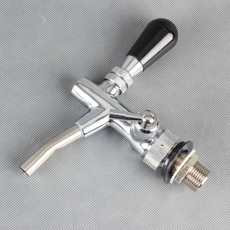 

homebrewing chrome plated beer tap, Adjustable craft beer faucet with installation tool
