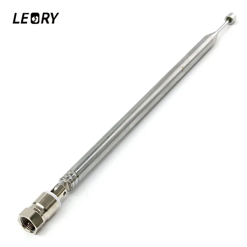 Silver Replacement 98cm 7 Sections Telescopic Antenna Aerial for Radio
