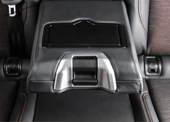 

Yimaautotrims Matte / Carbon Fiber Look Interior Fit For Audi Q5 2018 2019 2020 Rear Seat Armrest Frame Cover Trim