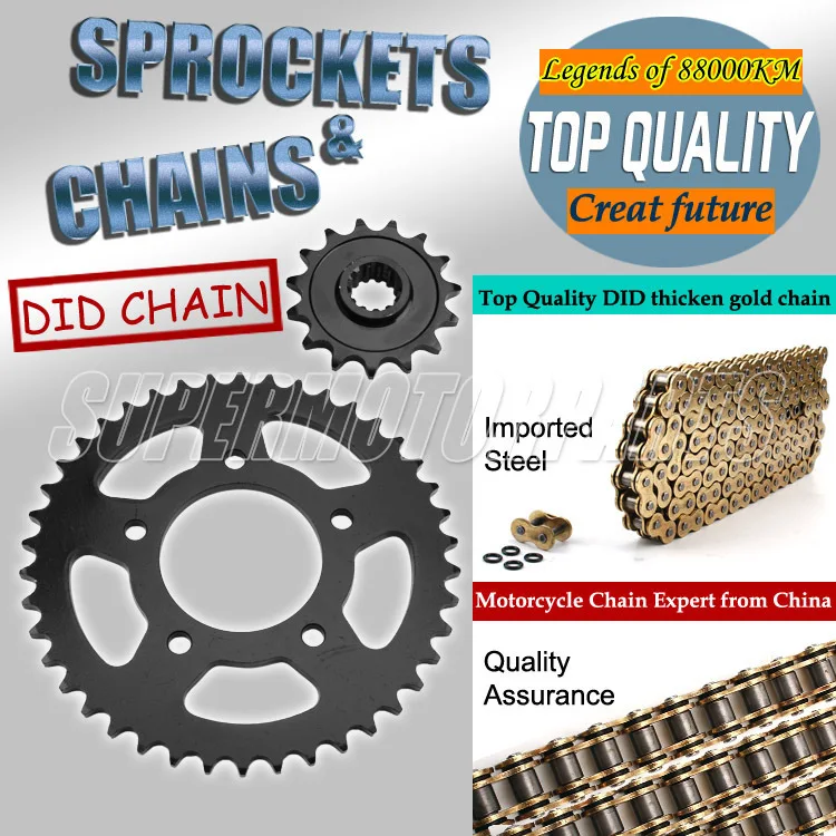 1 Set Front and Rear Sprocket Chain & chain For HONDA CB400 CB-1 Motorcycle92-98 1992 1993 1994 1995 1996 1997 1998 1 set motorcycle front