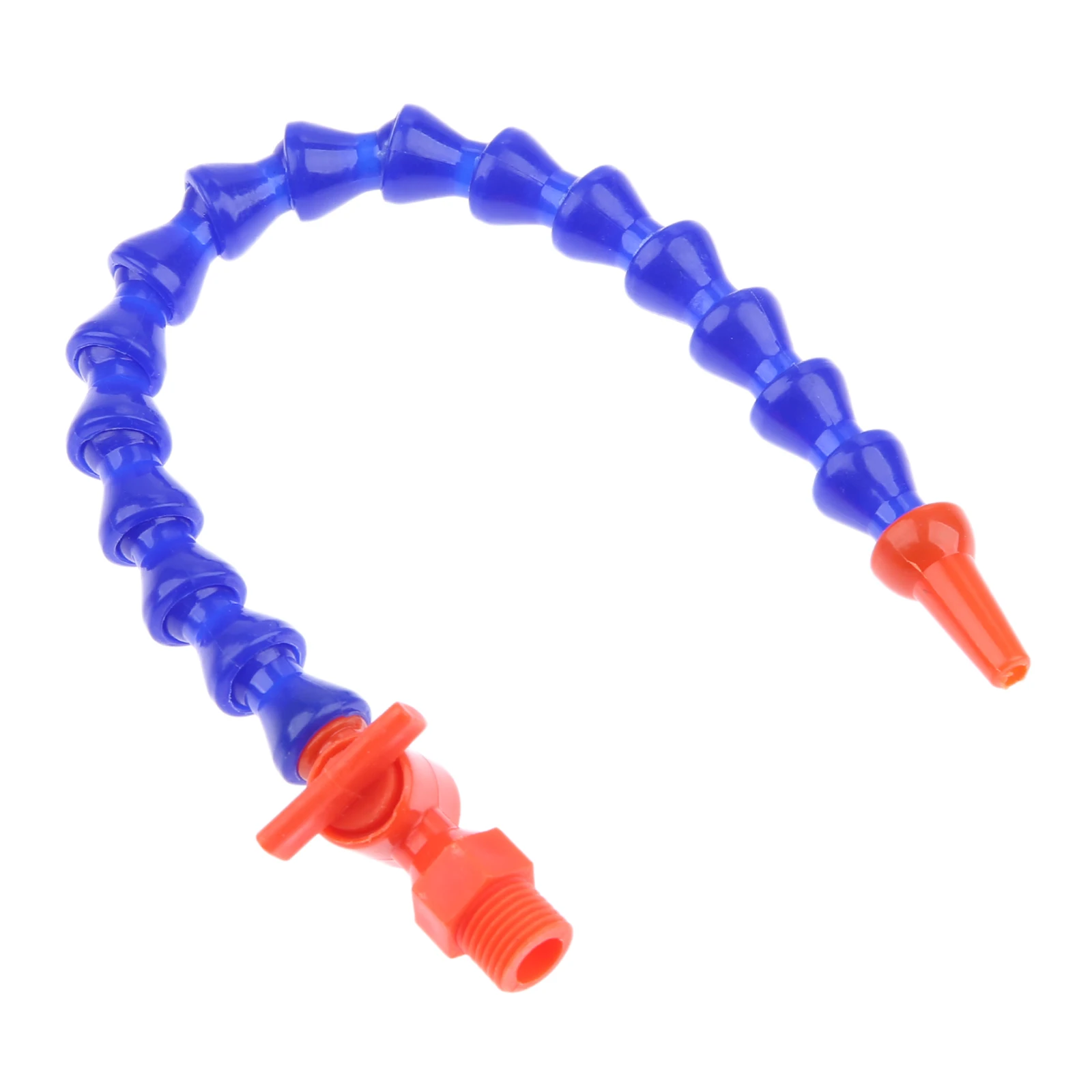 Plastic 1/4" 3/8" 1/2 Thread Flexible Water Oil Coolant Pipes Hoses Round Nozzle For CNC Machine Lathe Cooling Tube 300mm-500mm