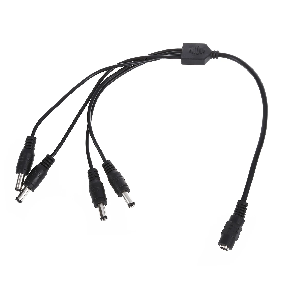 

1 Socket to Plug 4 DC Splitter DC Power Cable DC Power Distribution 5.5 x 2.1 mm HOT