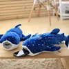 Peluche requin bleu 50-150cm, nouveau Style, poupée en tissu de gros poisson, baleine en peluche, cadeau d'anniversaire pour enfants ► Photo 2/6