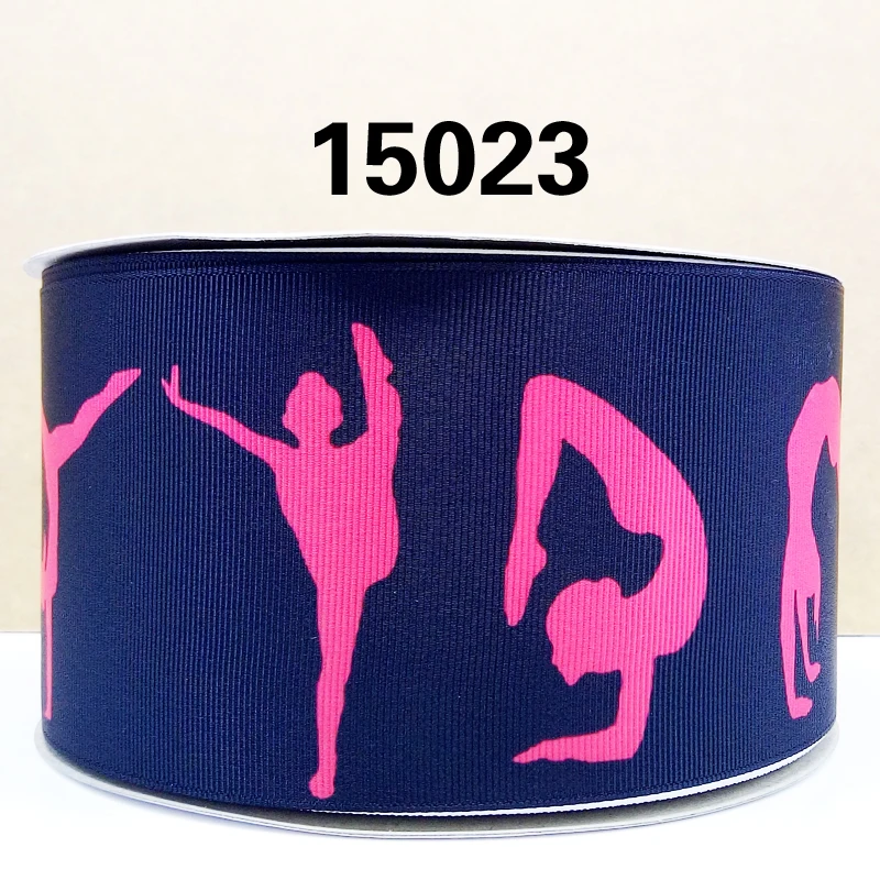 Новое поступление ленты аксессуары для волос розовые балетки лента для танцора 10 ярдов печатных grosgrain ленты 16651