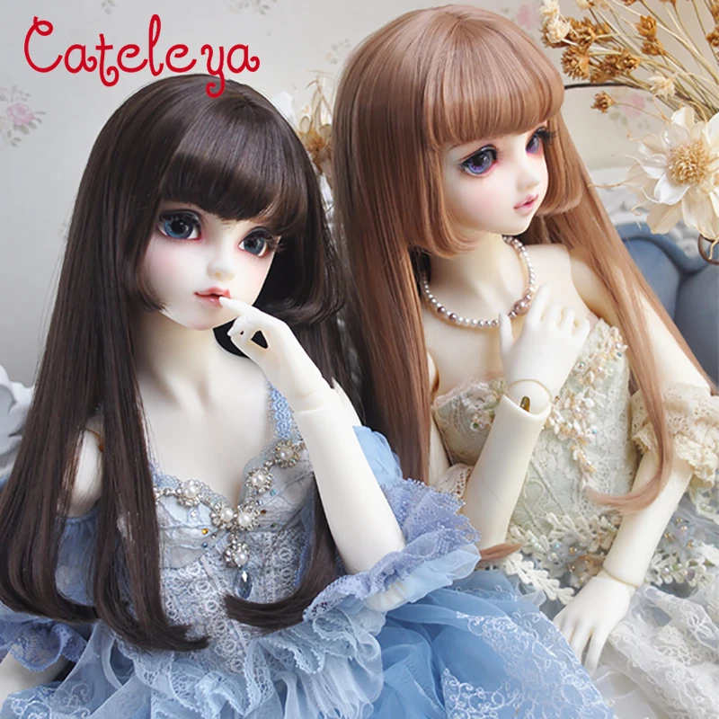 

Cateleya bjd doll wig pear flower sideburns pear flower roll cloth 1/3/4/6DD giant baby Doll Accessories