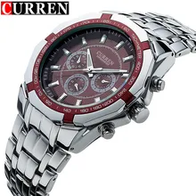 Curren Mens Top Brand Luxury Business Watch Clock Men Stainless Steel Quartz Analog Male Wrist Watch Relogio Masculino xfcs Curren Mens Top Brand Luxury Business Watch Clock Men Stainless Steel Quartz Analog Male Wrist Watch Relogio Masculino xfcs