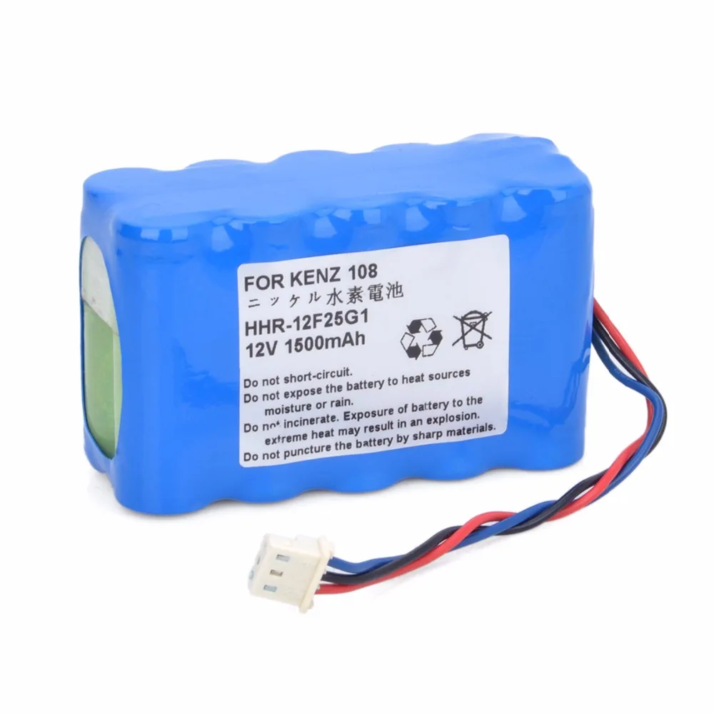 Для Kenz Cardico HHR-12F25G1 ECG 108 ECG-110 1500mAh 12V EKG Vital Signs монитор аккумулятор высокое качество