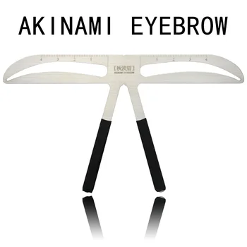 

1PC Metal T-shaped Straight eyebrows Stencils Caliper Positioning Makeup Permanent Eyebrow Balance Ruler AKINAMI EYEBROW
