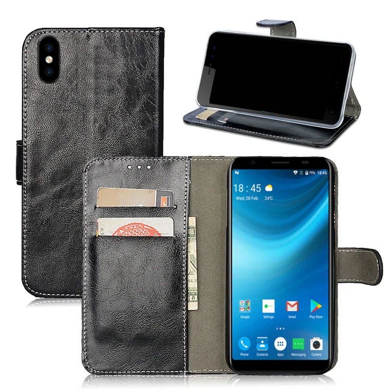 Phone Case for Doogee X55 Cover Luxury Wallet Stand Holder Card Back Bags Protective New Arrived 2018 Cases Covers