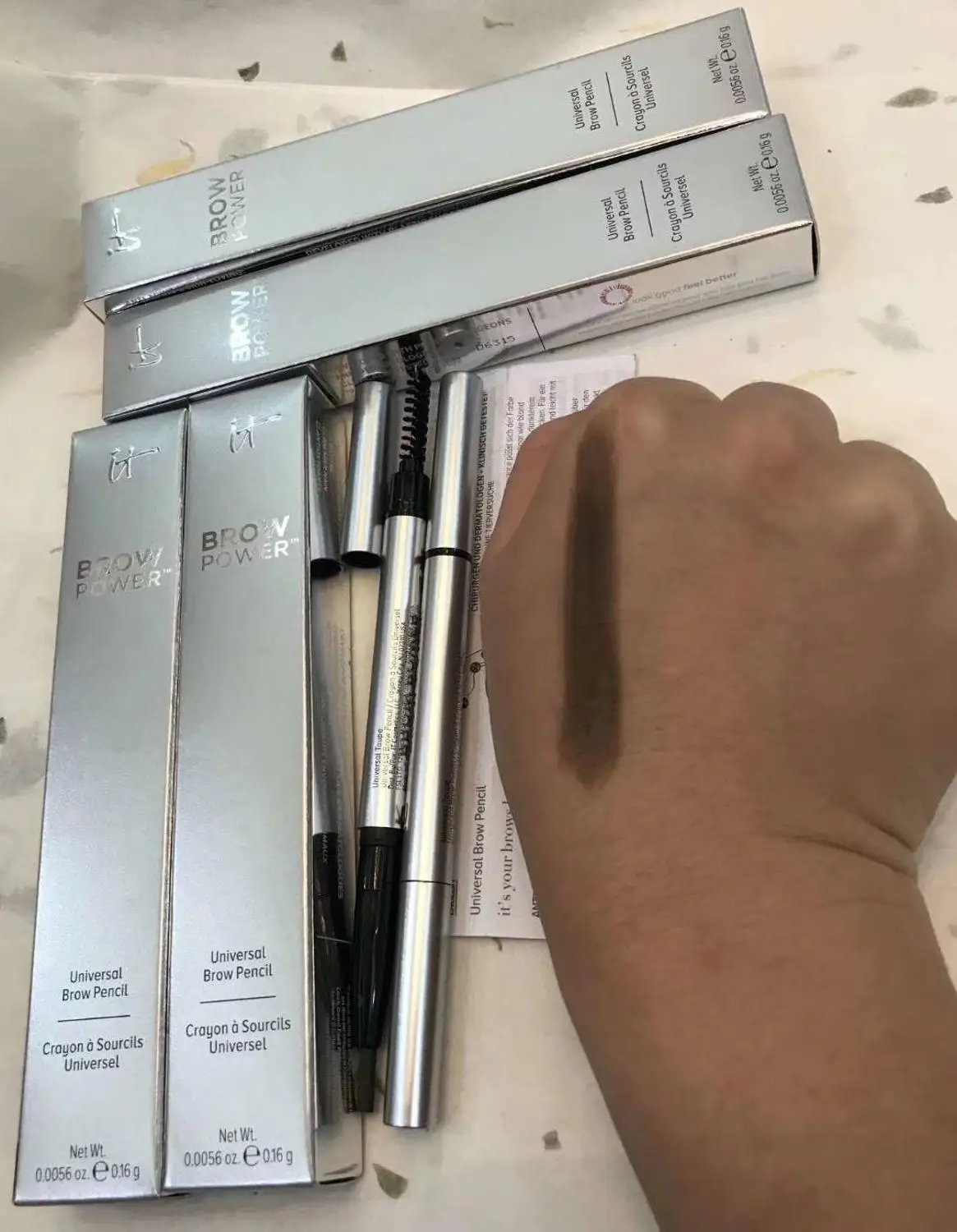 

2pcs,New Arrived Hight quality it Brow Power Univesal Brow Pencil Waterproof Long-lasting Tint