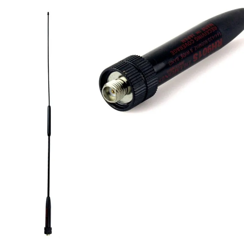 imágenes para Rh901s sma-hembra doble banda 144/430 mhz antena de banda ancha para baofeng walkie talkie uv-5r uv-5re uv-82 radio de dos vías uv-b6 imágenes para Rh901s sma-hembra doble banda 144/430 mhz antena de banda ancha para baofeng walkie talkie uv-5r uv-5re uv-82 radio de dos vías uv-b6