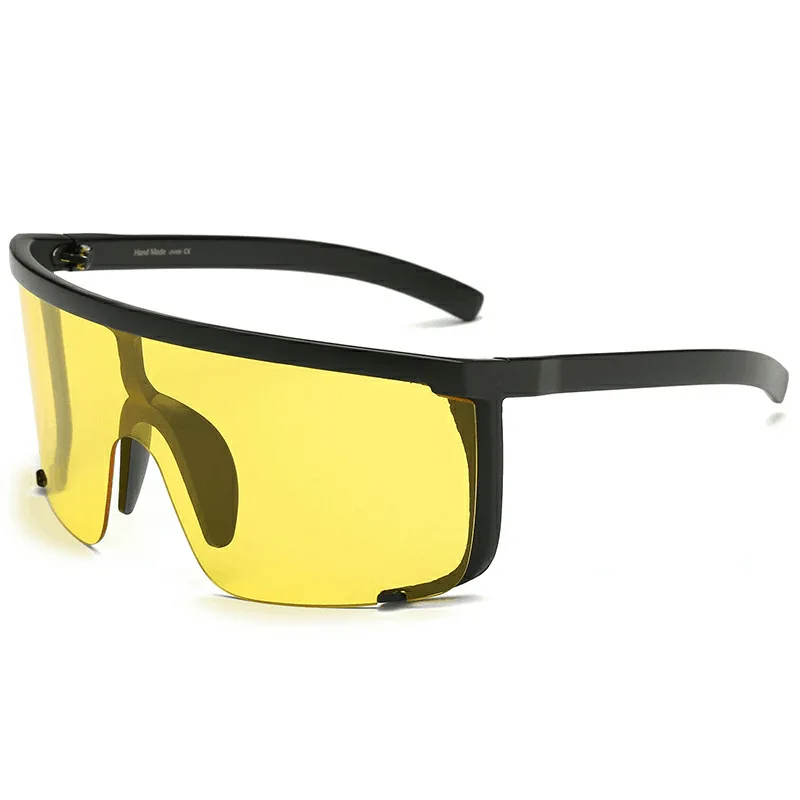 Модные новые негабаритные формы маска солнцезащитные очки Брендовые дизайнерские черные солнцезащитные очки для женщин и мужчин прозрачные очки оттенки NX
