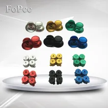 FoPcc 6 шт./лот красочные Алюминий металлических пулеобразных+ джойстик колпачок для пальцев чехол для PS4 контроллер