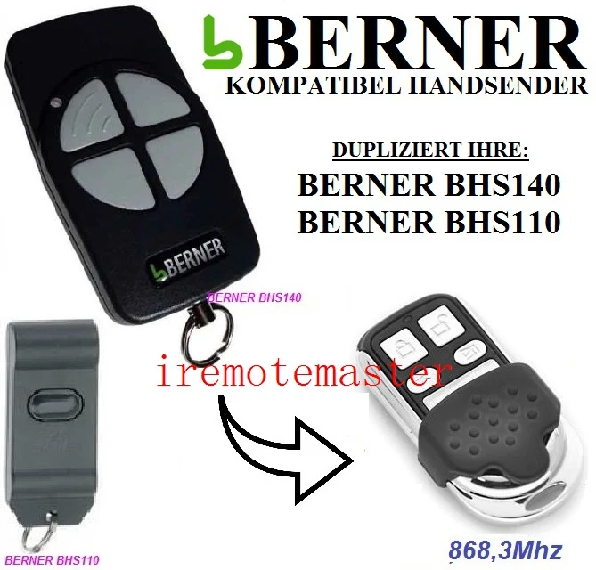 BERNER BHS140,BHS110 garage door remote control replacement free shipping 20pcs seip rc am garage door replacement 433mhz remote dhl free shipping
