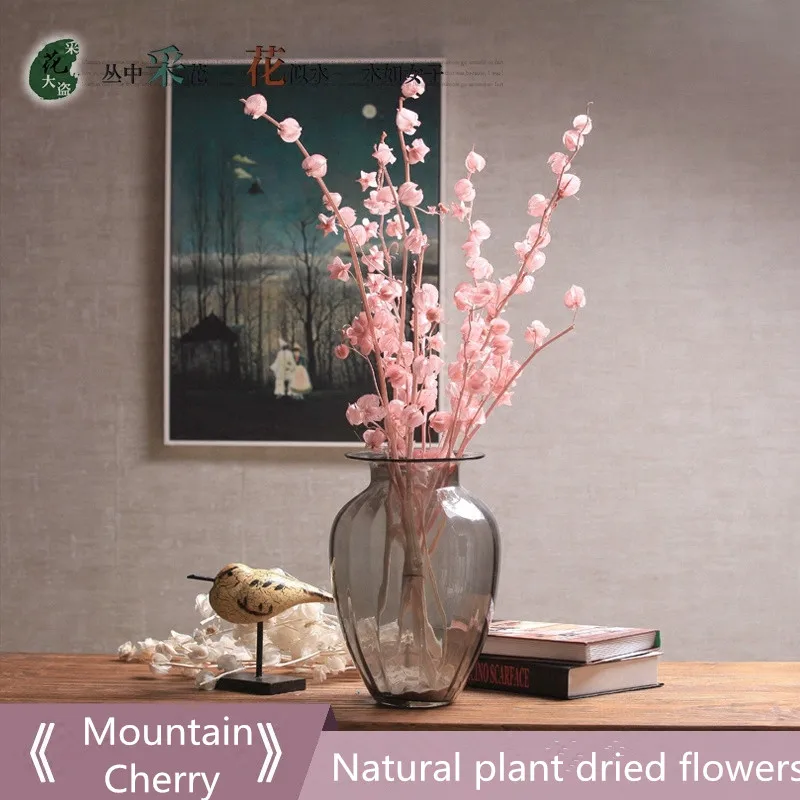 

Hill Cherry - Upscale Art Dried Flowers Natural Plants Hand-dried Flower Personality Art Flower Arrangement Home Furnishings
