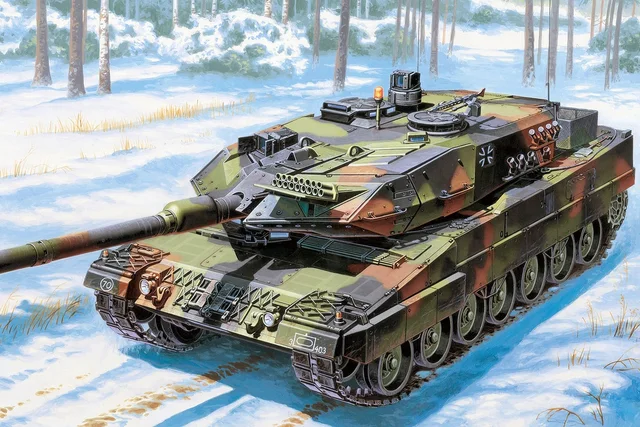 custom fabric poster Leopard 2A6 German main battle tank
