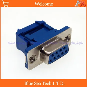 

20 sets NEW 9 Pin D-SUB DB9 socket Female IDC Flat cable Connector,Snap,solder-free type,Pressure line