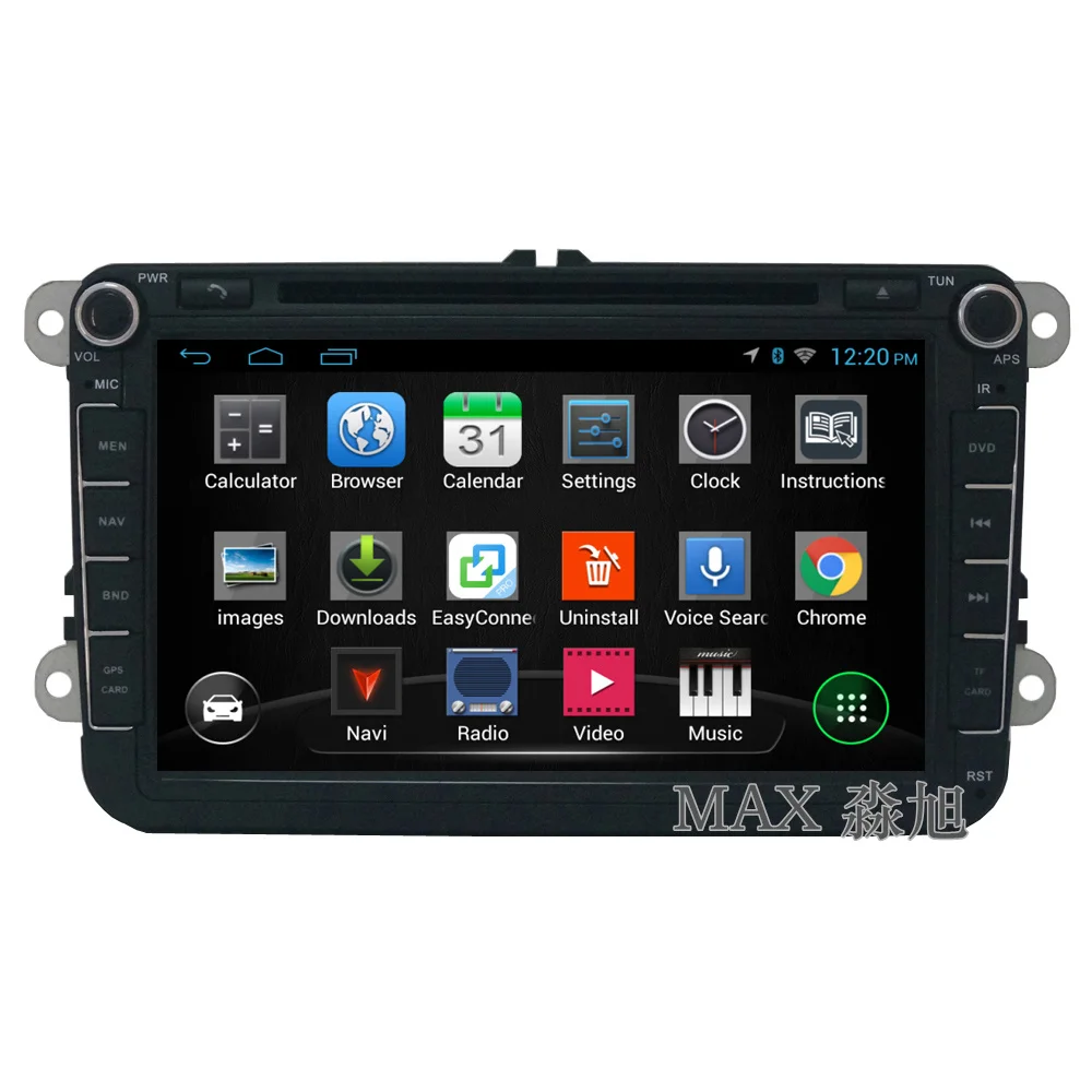 Best MAX Android GPS Navigation System map Car DVD Player for VW/Volkswagen/POLO/PASSAT/Golf/ Jetta/Tiguan Skoda/Octavia with bt swc 1