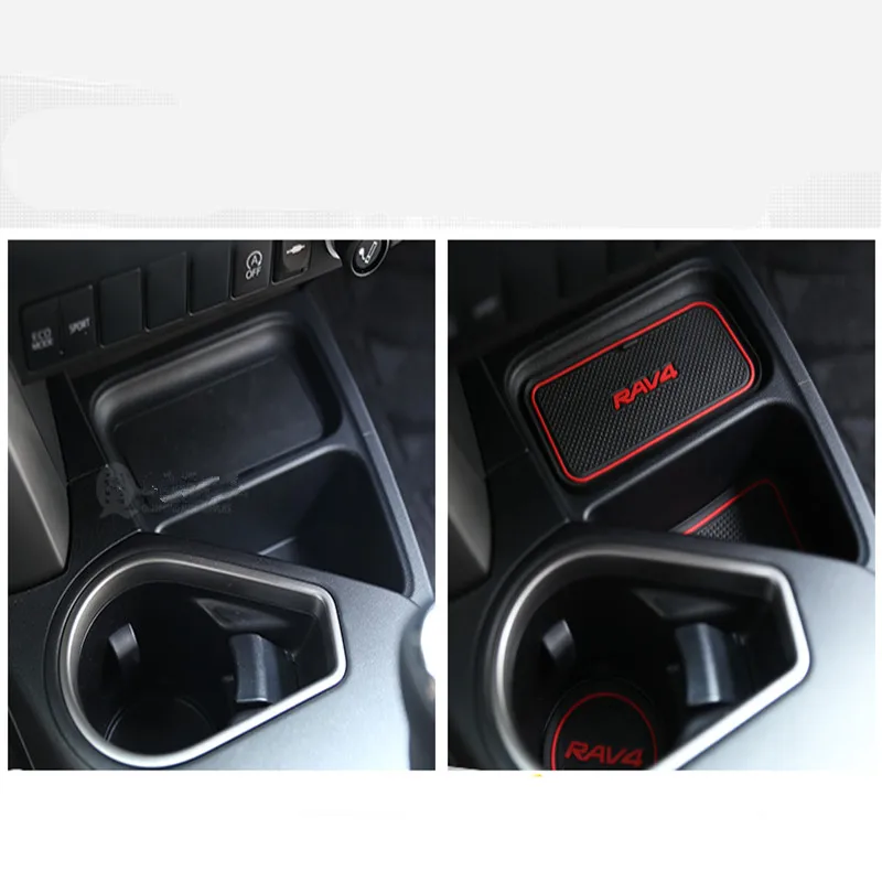 Противоскользящий Нескользящий Резиновый колпачок держатель наклейка слот для ворот Коврик для двери паз коврик для Toyota RAV4 2013- интерьерный Декор