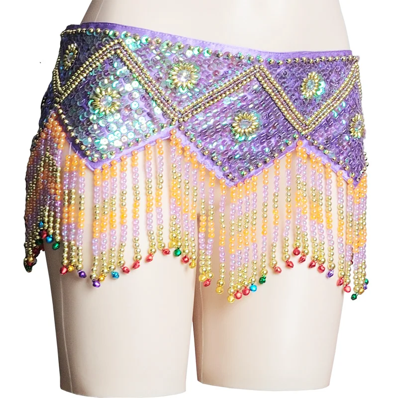 Belly Dance Fringe Tassel Hip Scarf Skirt Wrap Belt Ballroom Latin Salsa Skirt E - Foto 2