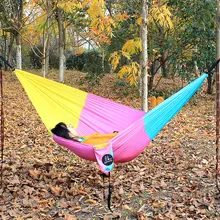 Army green, hammock with mosquito nets, single size person 260*140 cm and double person 300*140 cm.