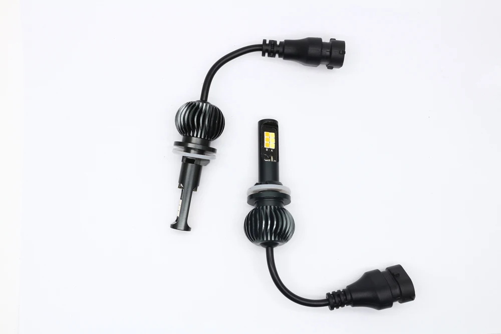 Dual Color Change Headlight H7 H4 LED Fog Light Bulb 6000k White 3000K Yellow H1 H3 H8 H11 9005 9006 880 12V 20W LED Headlights (39)