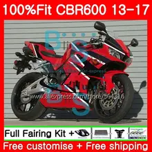Литые изделия для Honda F5 Топ черного цвета, цвета красного CBR600RR 13, 14, 15, 16, 17, 99SH13 CBR 600RR 600 RR CBR600 RR 2013 обтекатели
