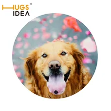 HUGSIDEA 3D забавная собака печать круглый пол ковер нескользящий тонкий ТАПИС 60*60 см коврики для гостиной спальни декор для ванной, дома